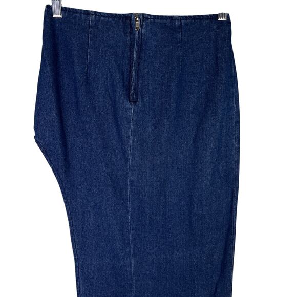 Superdown Tirza Maxi Skirt Denim 24 New - Picture 13 of 14